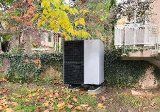 pompe à chaleur installée en extérieur
