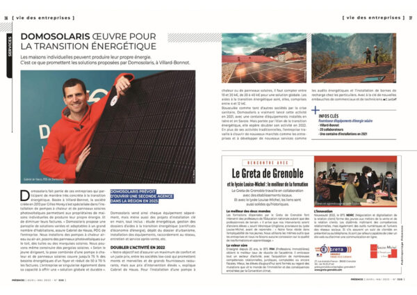 Domosolaris article journal présences