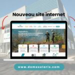 Domosolaris - nouveau site internet pour l'entreprise - vue de la page d'accueil