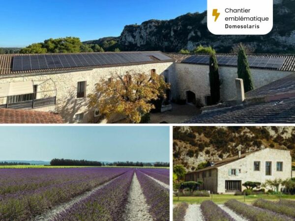 Exemple d'intégration solaire sur un mas provencal - toiture ancienne - Maison Chenet à Avignon