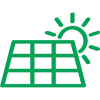 Pictogramme panneau solaire pour entreprise Domosolaris